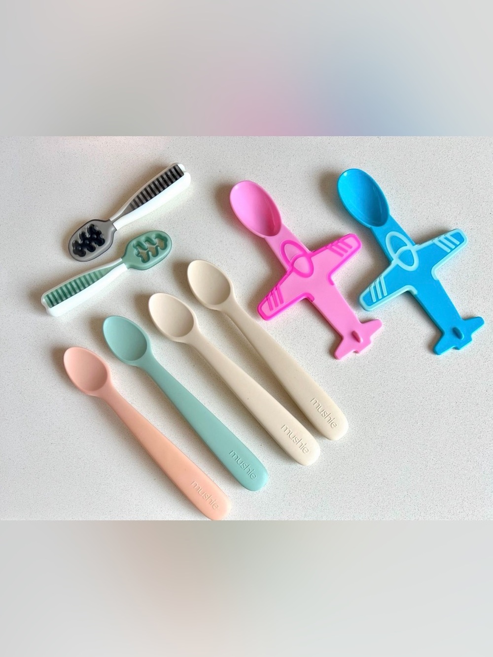 Mushie Baby Feeding Set Bundle Silicone Plates Bowl Cups NumNum Baby Led Weaning - Picture 6 of 6
